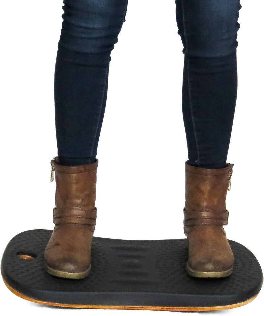 Balance Board for Standing Desks | Bentwood Frame with Comfortable Padding makes the perfect Anti Fatigue Mat or