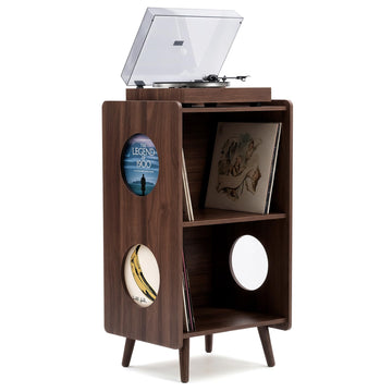 Record Player Stand, Turntable Stand with Vinyl Record Storage