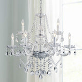 9 Light Modern Contemporary Elegant Crystal Glass Chandelier Pendant Ceiling Lighting Fixture A100-B07166Y84S