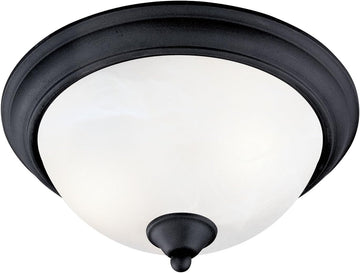 Tuscany 12-1/2-Inch 6-Inch Ceiling Lighting Fixture Textured Black