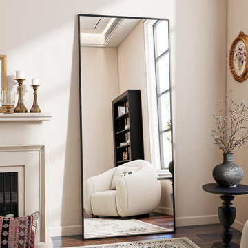 Full Length Mirror, 71"x26" Standing Hanging or Leaning Against Wall Floor Mirrors Body Dressing Wall-Mounted