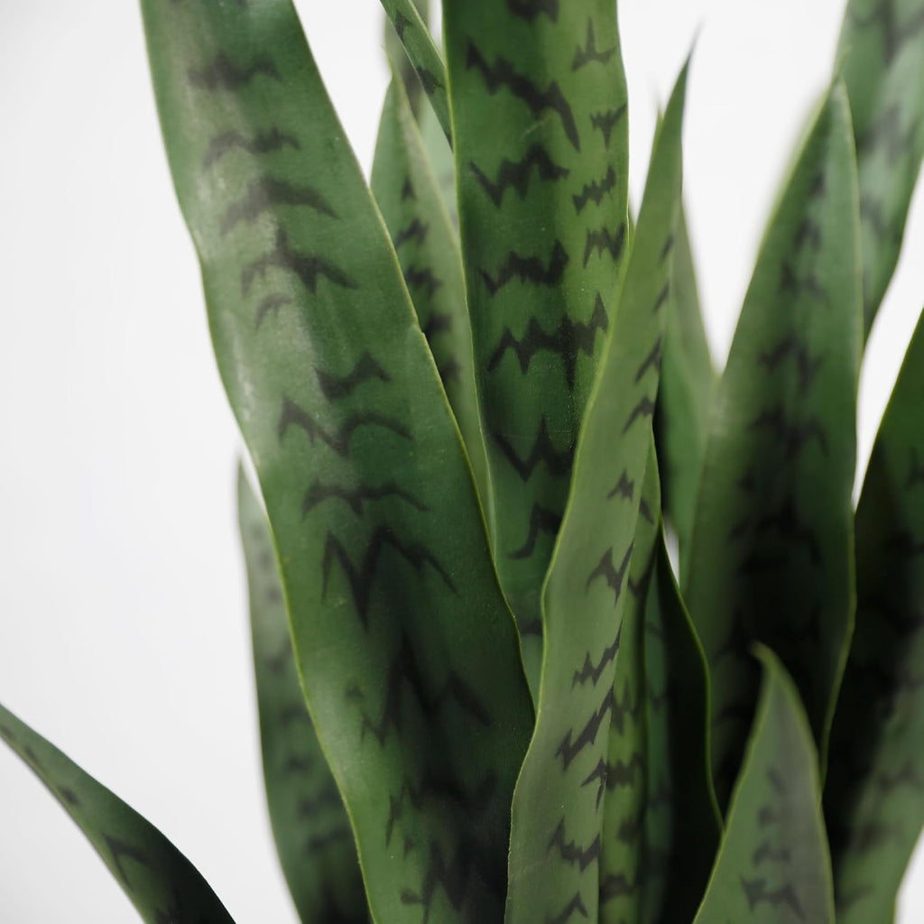 3FT Artificial Snake Plant, Fake Sansevieria Indoor Outdoor, 28 Thick PE Leaves Lifelike Faux Silk Plants, Home Decor
