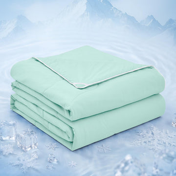 Cooling Comforter King Size, Cooling Blanket for Hot Sleepers and Night Sweats, Lightweight Summer Comforter with