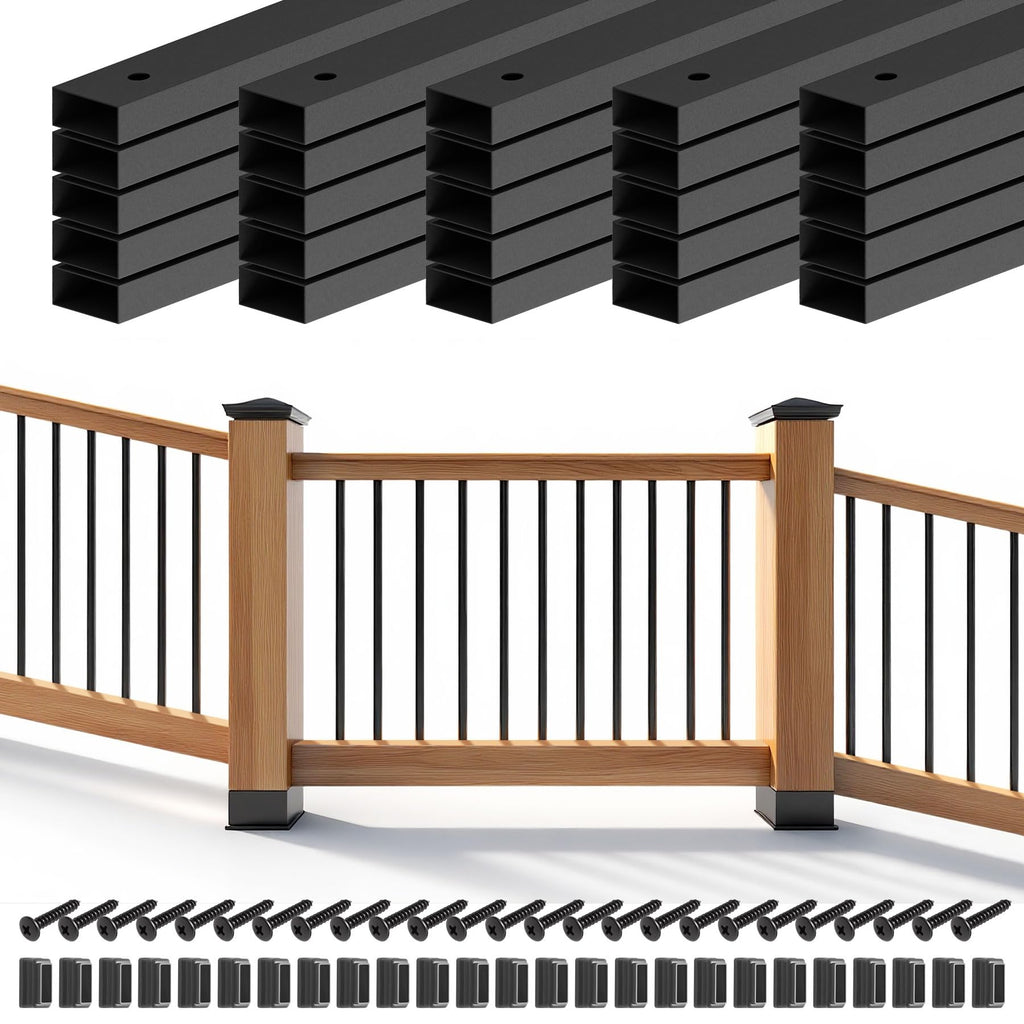 100 Pack 26" Metal Deck Balusters for Deck, Porch and Stair Railings