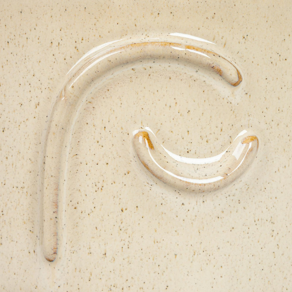 8.25 Inches Stoneware Face Planter with Reactive Glaze, Handles, and Saucer, Holds 5 Inches Pot, Cream Color