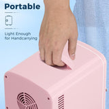 4L/6 Cans Compact Refrigerator,Portable Mini Fridge Skin Care,Cooler and Warmer for Bedroom,Car,Office & Dorm, Small