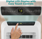 Portable Air Conditioner with Heat & Built-in Dehumidifier 12,000 BTU