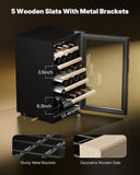 24 Bottle Wine Cooler Refrigerator, Compact Small Built-in or Freestanding Wine 