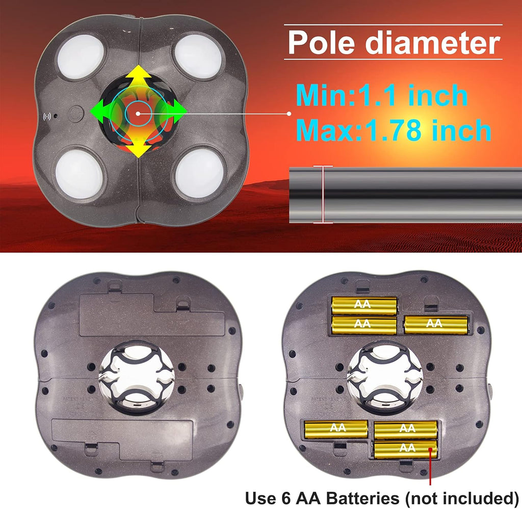 Patio Umbrella Light Outdoor Wireless Battery Operated LED Table Umbrella Lights with Remote