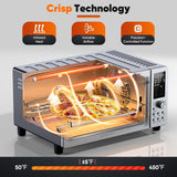 Bravo Pro Convection Air Fryer Toaster Oven Combo, 2025 New and Improved, 10-in-1, 50°-450°F Temp Controls, Quick &