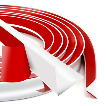 236 Inch Peel and Stick Quarter Round Molding Trim,Bathtub Trim Molding,Sink Gap Filler,Silicone Rubber Kitchen Water