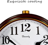 Desk Clocks for Table Decor,Retro Mantel Clock Battery Operated for Fireplace Mantel
