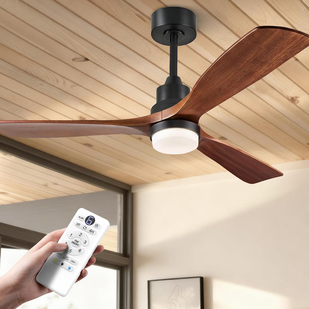 Ceiling Fans with Lights and Remote, 52 Inch Outdoor Ceiling Fan for Patios