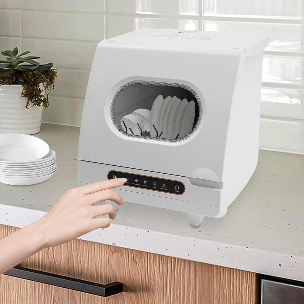 Portable Countertop Dishwasher, 1200W Compact Dishwasher