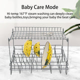3-in-1 Function Countertop Dishwasher, 900W Portable Mini Dishwasher with 5 Cleaning Modes, 17 Spray Nozzles