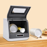 Portable Dishwasher,800W Countertop Stainless Steel Mini Dishwasher With 3 Washing Programs