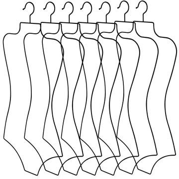 16 Pcs Metal Body Shape Bikini Hangers for Lingerie, Black