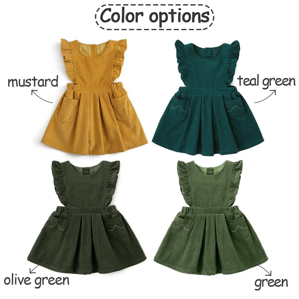 Toddler Fall Dress, Sleeveless, Yellow