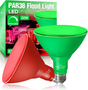 PAR38 LED Outdoor Flood Light Bulbs,Dimmable 20W(200W Equivalent) E26 Base Flood Light Bulbs,1800 Lumens LED Flood