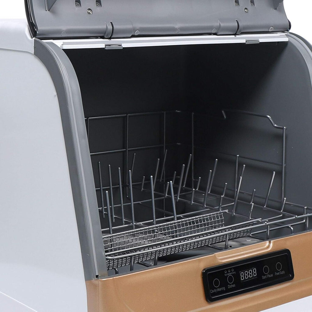 Countertop Dishwasher Kitchen Mini Portable Dish Bowl Washer Automatic Dishwasher Deep Cleaning for Home, Apartment