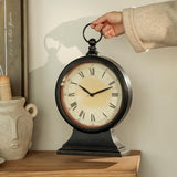 HOME Vintage Black Mantel Clocks for Fireplace