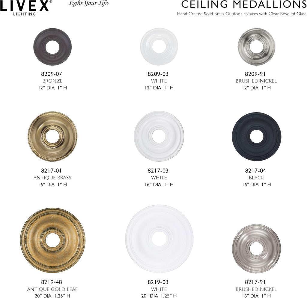 Ceiling Medallion, White
