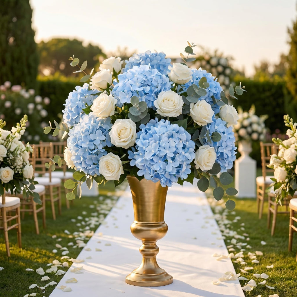 Blue Artificial 10pcs 22" Faux