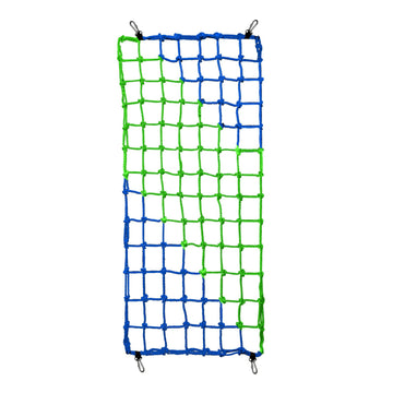 Climbing Net for Kids Outdoor-Handmade Multi-Colored Ninja Net(W/500 LBS) for Tree House, Climbing Wall, Rope