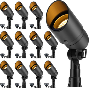 Low Voltage Landscape Spotlight, 12V LED Outdoor Landscape Lighting, Landscape Spot Lights Wired for Garden and Yard
