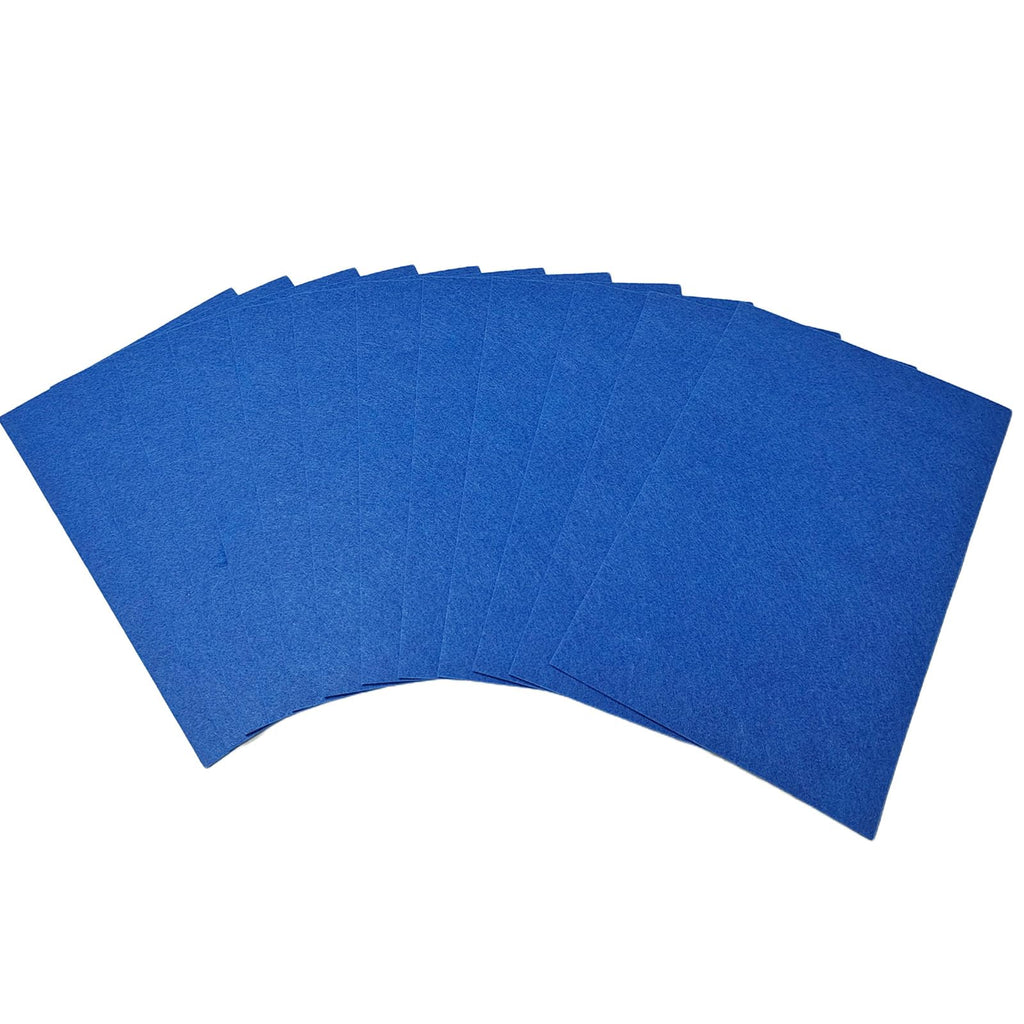 Stiff Felt Sheets 2mm Thick Felt Fabric for Crafts Blue 7"x11.3"