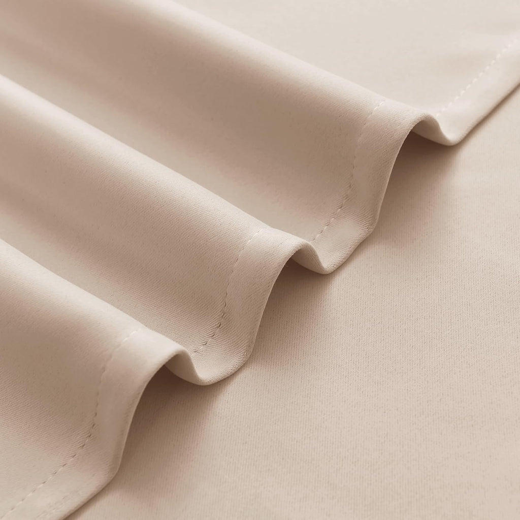Dark Grey Valances for Windows Rod Pocket Room Darkening Small Window Curtains, 60" W x 18" L, 1 Panel