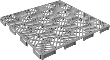 12-Pack Polypropylene Interlocking Patio Deck Tiles - Weather-Resistant Outdoor Flooring for Balcony, Porch, and Garage