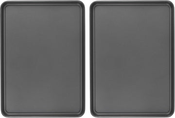 Everday Nonstick Carbon Steel 15" x 21" Sheet Set, 2 Pack - Extra-Large Carbon Steel Cooking Pans, Bakeware Set