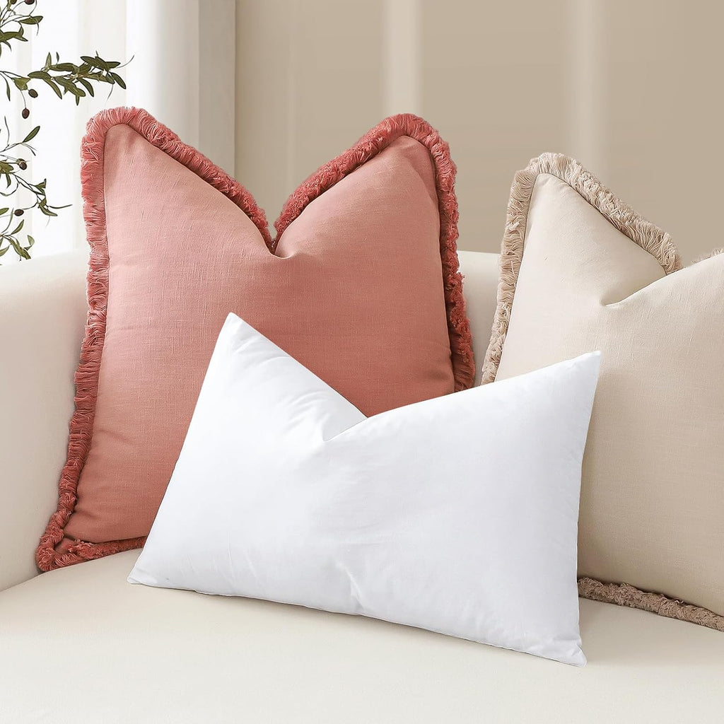 Synthetic Down Pillow Insert, 20x20 Throw Pillow Inserts - Set of 2