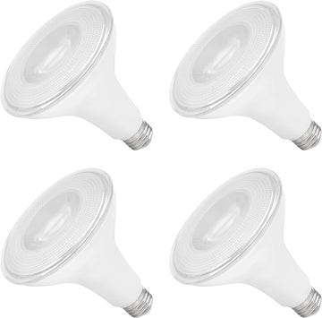 PAR38 LED Indoor/Outdoor Light Bulbs, 3000K, 1275 Lumens, 4 Pack