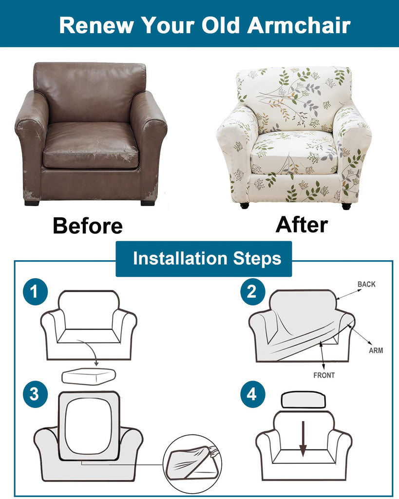 Armchair Chair Covers Sofa Couch Slipcover, C02