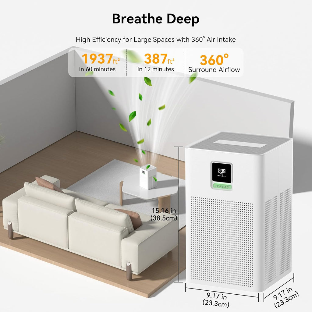 2-Pack Air Purifiers for Bedroom Double the Clean 2x Fresh Air
