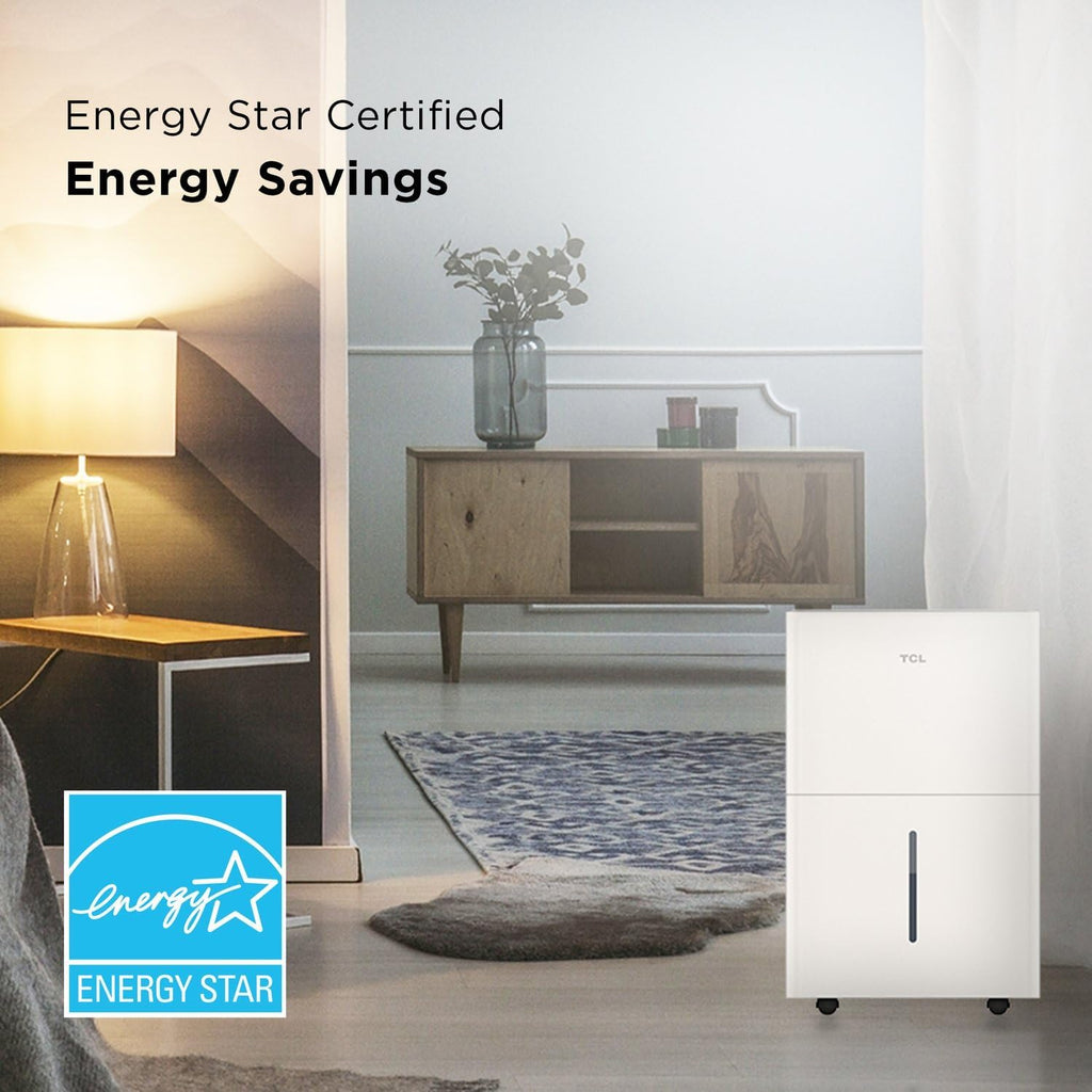 4,500 Sq. Ft. Smart Dehumidifier, Energy Star Most Efficient 2024, 50 Pints Per Day, Ideal for Basements, Rooms