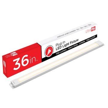 36 Inch Plug in Under Cabinet Light with Soft White 2700K Light