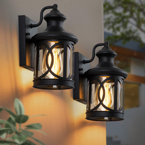 2-Pack Outdoor Wall Lights, Porch Lights, Waterproof Outdoor Wall Sconce