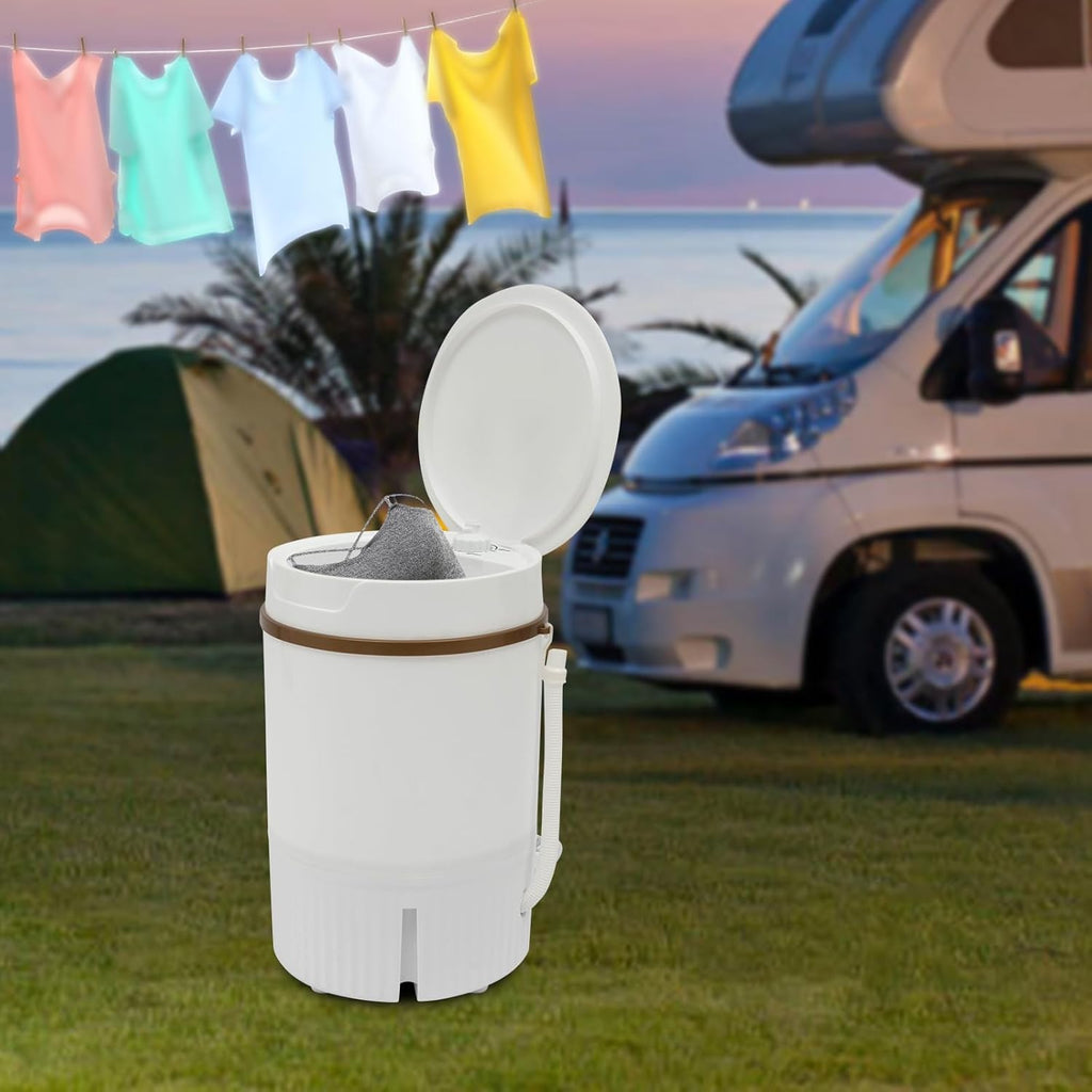 Mini Washing Machine, 260W Portable Compact Spin Dryer, 4.5L/1.19Gal Capacity Semi-Automatic Washer with Dehydration
