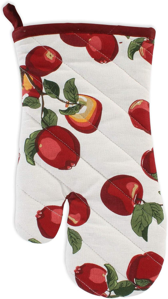 Kitchen Gift Set Collection, Pot Holder, Oven Mitt & 2 Dish Towels, Apple Orchard, 4 Piece