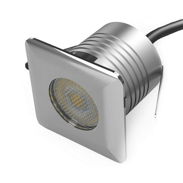 LED In-Ground Well Lights Square,3W, DC12V-24V Waterproof IP67,Aluminum&Stainless Steel,Buried Underground Outdoor