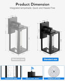 Black Exterior Lighting Fixtures Wall Mount for House