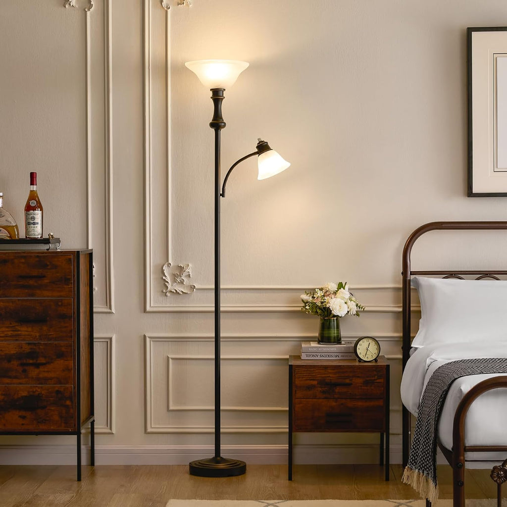 71'' Floor Lamps, Tall Floor Lamp with Adjustable Angle Arc Reading lamp