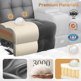 Home Theater Seating Loveseat Recliner Sofa, Massage Reclining Couch with USB, Center Console
