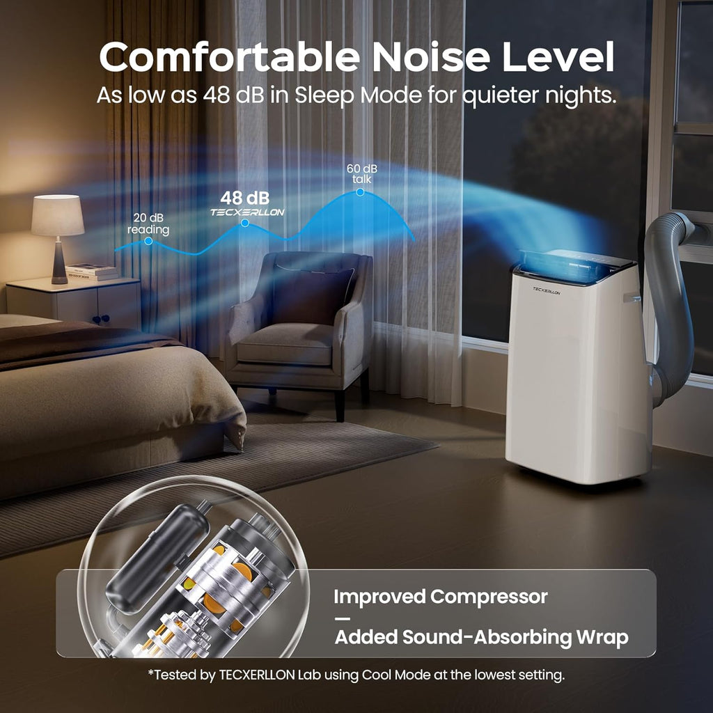 15000 BTU Portable Air Conditioners Cools Up to 800 Sq.Ft., 4-in-1 Smart Portable AC Unit with Cooling, Dehumidifier