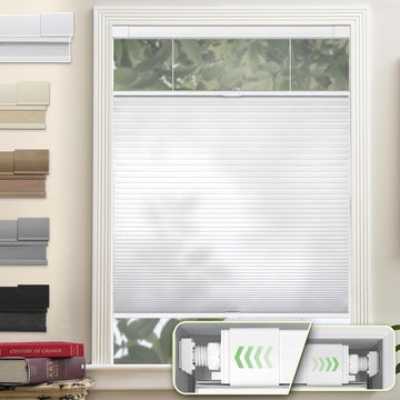 Dual Tension Rod Blinds No Tool No Drill Top Down Bottom Up Cellular Shades