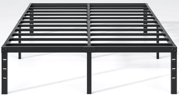 Metal Bed Frame,Full Bed Frame with Storage Space,Heavy Duty Sturdy Mattress Foundation,Easy Assembly,No Box Spring