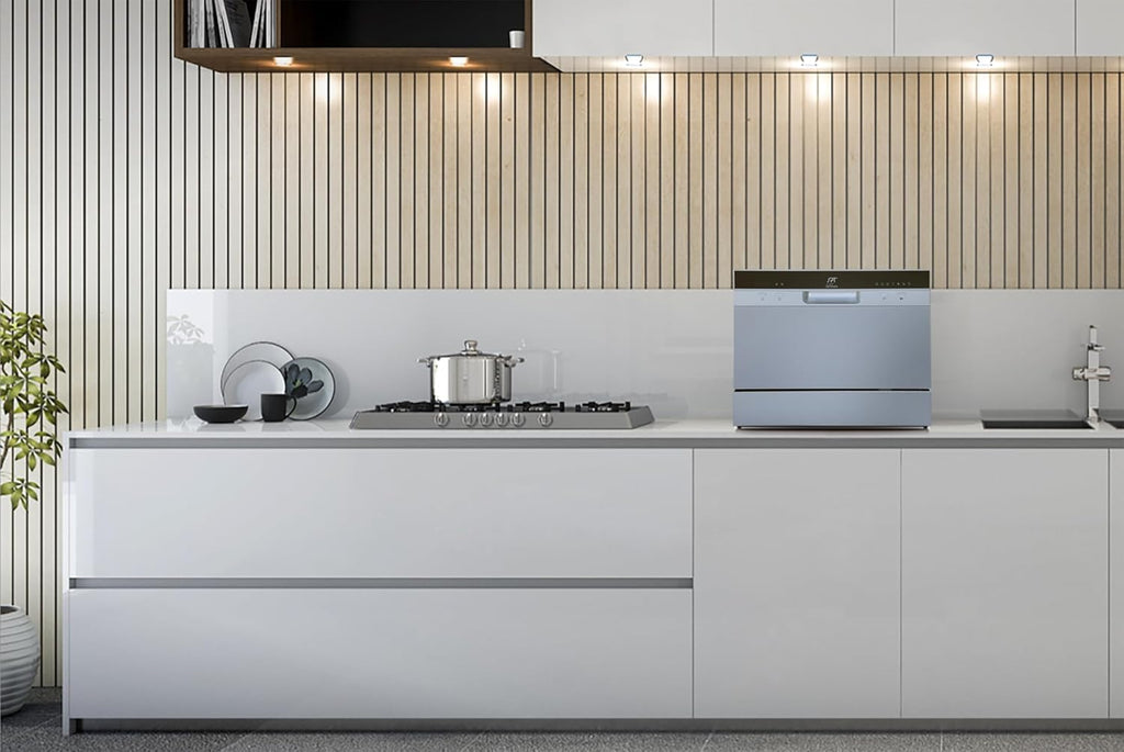 SD-2224DSB: Countertop Dishwasher with Delay Start & LED - Silver